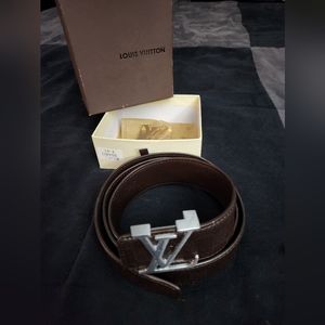 Gold and silver clasps, genuine. Genuine belt